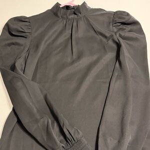 Flying Tomato Black Blouse with tie back